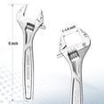 thumbnail image 4 of Llave ajustable WORKPRO de 20 cm, uso rudo, acero Cr-V, 4 of 7