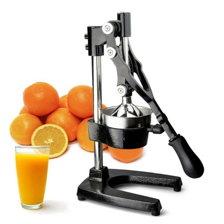 TrueCraftware Commercial Citrus Juicer Hand Press - Manual Juicer Extractor - Fruit Juice Press - Heavy Duty Cast Iron Citrus Juicer - Citrus Press - Citrus Squeezer for Lemons, Limes and Oranges