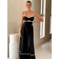 thumbnail image 6 of Summer fashion color-blocked sexy backless halter dress, 6 of 6