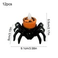 thumbnail image 3 of JoyMoreHome 12 PCS LED Halloween Flameless Candle Light, Battery Operated Spider Lights, for Halloween Party Table Centerpiece Decoration, 3 of 6