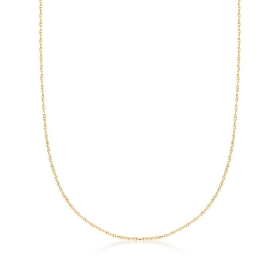 Ross-Simons Italian 1mm 14kt Yellow Gold Rope-Chain Necklace, Women's, Adult