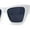 White / Black, variant on SA106 Womens Mod Oversize Cat Eye Goth Sunglasses All Black