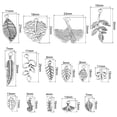 thumbnail image 2 of Uxcell Leaf Pendants Metal Tree Leaf Beads Bulk Leaves Charm for Jewelry Making Style 2, Silver 150 Pack, 2 of 6