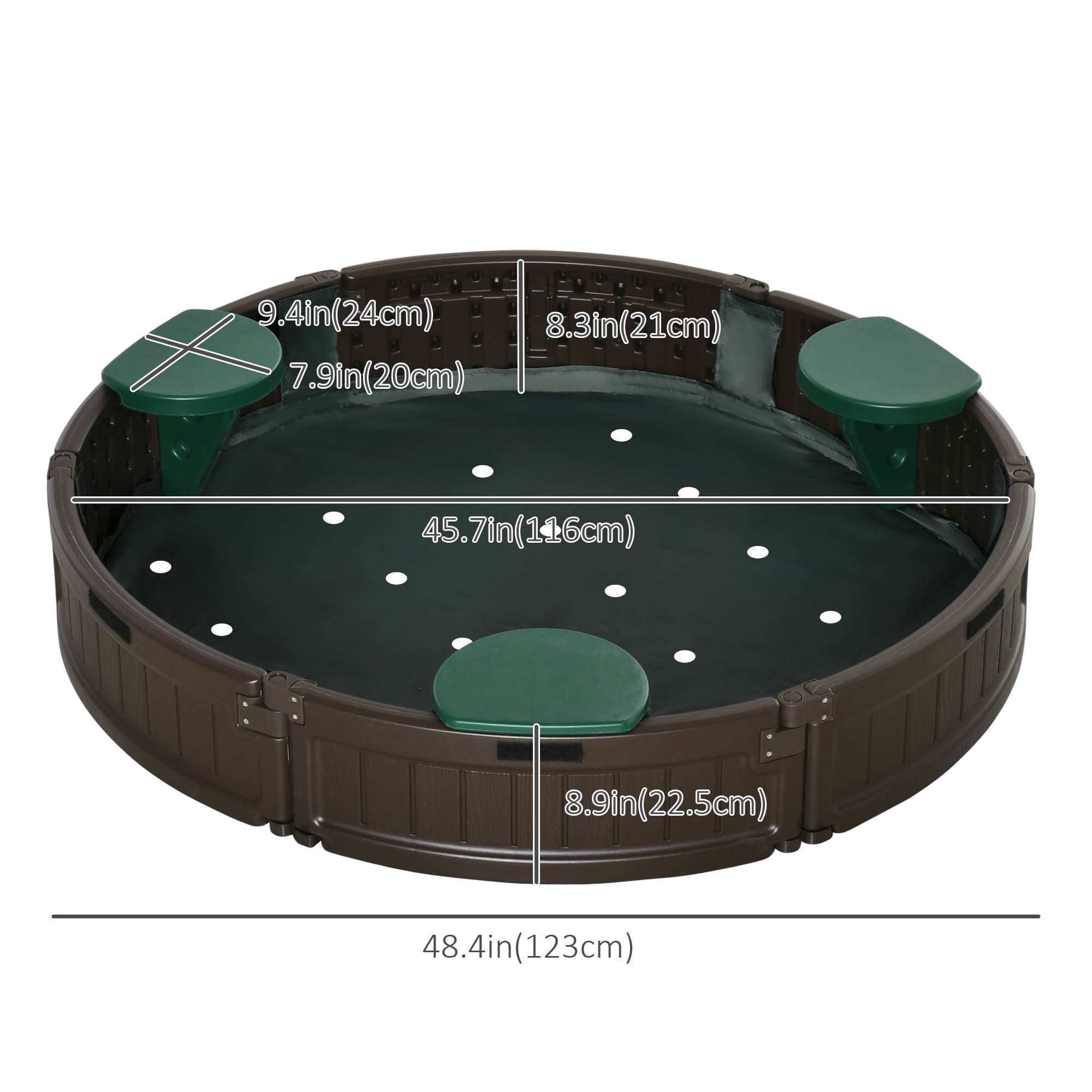 OUTSUNNY Bac à Sable Enfant Design Bateau - Dim. 190L X 90l X 138H Cm - Voile, Gouvernail - Bois Gris Pas Cher