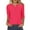 Hot Pink, variant on Fashion Fall Saving Women's Blouse Boho Women's Shirt 3/4 Length Sleeve Womens Tops Women's Blouses Reorders
