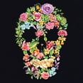 thumbnail image 3 of Tee Hunt Flower Skull T-Shirt Sugar Skull Calavera Dia de Los Muertos Mens Shirt, 3 of 5