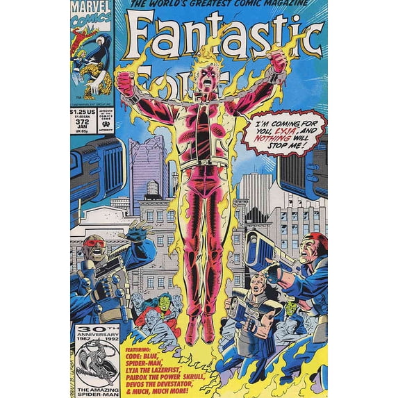 Fantastic Four (Vol. 1) #372 VF ; Marvel Comic Book