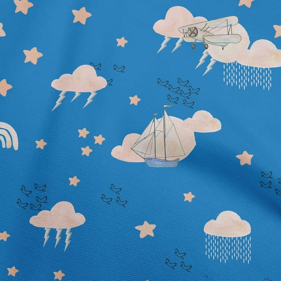 oneOone Rayon Peach Fabric Kids Sewing Craft Projects Fabric Prints By Yard 56 Inch Wide