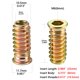 thumbnail image 2 of PGMJ 80 piezas M6 insertos de madera pernos muebles tornillo en tuerca conector de cierre roscado hexagonal para muebles de madera surtido (M6x25mm), 2 of 5