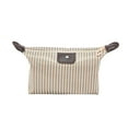 thumbnail image 1 of xiaxaixu Femmes Sac de Maquillage Imperméable, Pochette Multifonctionnelle Classique à Rayures Cosmétique Organisateur, 1 of 7