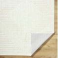 thumbnail image 3 of Hauteloom Briana Living Room, Bedroom Machine Washable Area Rug - Contemporary - Cream, Off White - 5' x 7'2", 3 of 6