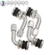 thumbnail image 2 of aaron 2pcs Válvula De Neumático De Rueda De Motocicleta Tapa Del Vástago Cubierta De La Aire 90 Grados CNC Aleación De Aluminio Universal Sin Tubo Vástagos De huangjie unisex, 2 of 2