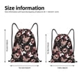 thumbnail image 4 of Kdxio Butterflies1 Print Drawstring Backpack Bag,Waterproof Draw String Back Sack, Gym Drawstring Bags Swim Bag For Unisex, 4 of 9