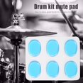 thumbnail image 4 of 6 Unids/set Snare Drum Mute Pads Silenciador para Accesorios Instrumentos (azul), 4 of 8
