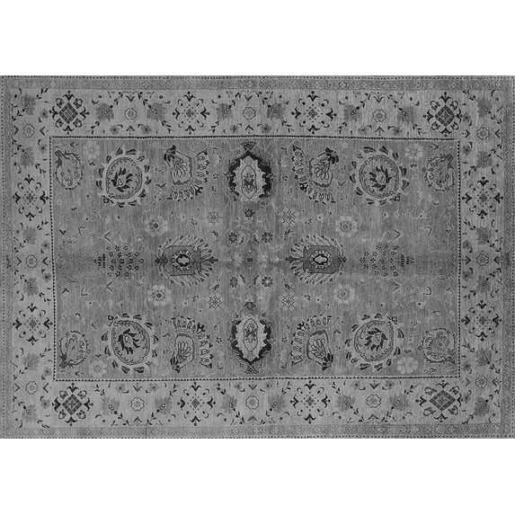 Ahgly Company Indoor Rectangle Oriental Gray Traditional Area Rugs, 5' x 8'