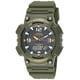 thumbnail image 2 of Casio Reloj de cuarzo japonés con energía solar para hombre con correa de resina, verde, 2 Casio Casio, 2 of 2