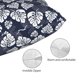 thumbnail image 3 of Fotbe White Leaves Funda de Almohada Decorativa Estilo Occidental, Lujo en Algodón, Fundas para Almohadas King, Cojín Estampado para Decoración del Hogar-16"x24", 3 of 6