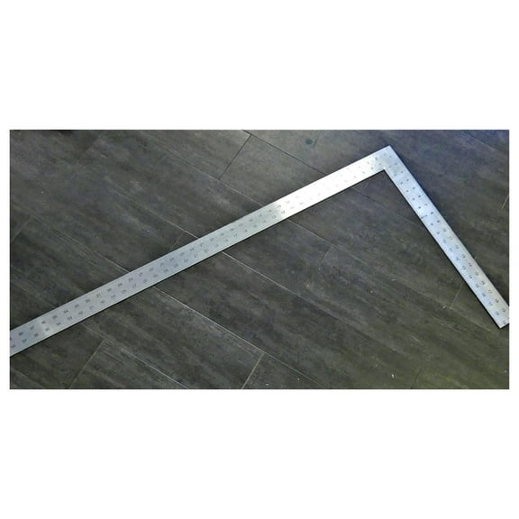 40"x20" Stainless Steel L Square Ruler - Extra Large Carpenter Framing Tool, 100cm x 50cm, Speed Square for Woodworking, Construction & DIY Projects Silver
