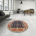 thumbnail image 4 of Ahgly Company Machine Washable Indoor Rectangle Industrial Modern Velvet Maroon Purple Area Rugs, 3' x 5', 4 of 7