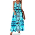 thumbnail image 2 of Brilliant Blue Abstract Sleeveless Dress dresses for women clothes sexy short dresses daring, 2 of 6