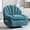 Teal, variant on Wide Modern Style Accent Swivel And Rocker Recliner Chair