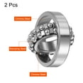 thumbnail image 3 of Uxcell 35x72x17mm 1207 Self-Aligning Ball Bearings Open Type Chrome Steel 2 Pack, 3 of 5
