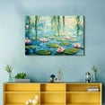 BROOKMAPLES Beautiful Water Lilies Canvas Wall Art Famous