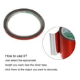 thumbnail image 3 of Uxcell Red Metalized Tape 0.2" x 55 Yards Decor Tape for Detailing 1pcs, 3 of 5