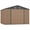 Brown, variant on Yeshouse Brown 10x8ft Outdoor Storage Shed, Weatherproof Tool Organizer with Upgraded Structure & Secure Locking Door