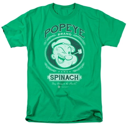 Popeye - Fancy Spinach - Short Sleeve Shirt - Small