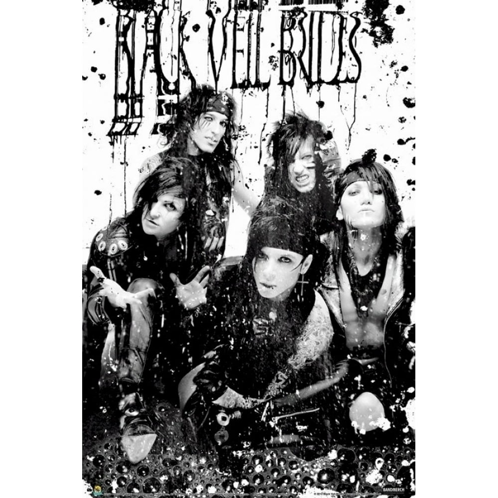 Black Veil Brides Black & White Poster Print (24 X 36)