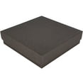 thumbnail image 2 of 888 Display - Pack of 10 Boxes of 3 1/2" x 3 1/2" x 7/8" Chocolate Matte Finish Cotton Filled Jewelry Boxes, 2 of 3
