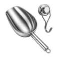 thumbnail image 3 of Cuchara multiusos para hielo, de metal, portátil, ligera, de acero inoxidable, para cocina, fiestas, bares, y palomitas de maíz., 3 of 7