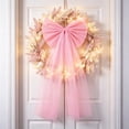 thumbnail image 5 of 1 Pcs Pink Large Bow Party Decorations 13.4 x 28.7 Inch Giant Ribbon Bow Hanging Wall Decor Wrapping DIY Craft for Birthday Valentines Day Wedding Baby Shower Room Wall Backdrop Party, 5 of 7