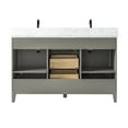 thumbnail image 6 of Vanity Art 54" Bathroom Vanity with Sinks and Engineered Marble Top, Freestanding Storage Cabinet with 2 Drawers, 2 Shelves and 1 Flip Down Tray, 6 of 8