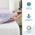 thumbnail image 6 of Lucid 2" Zoned Memory Foam Topper, King, 6 of 7