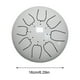 thumbnail image 3 of Instrumento de percusión Steel Tongue Drum de 6 pulgadas | Estilo de Hand Pan Portátil | Construcción de metal duradero | Incluye baquetas, bolsa, notas, guantes de dedo | Relajación y meditación, 3 of 6