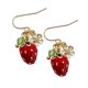 thumbnail image 5 of Houderco 1Par Aretes Colgantes Fresa En Aleación Para Mujer Con, 5 of 8