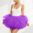 thumbnail image 4 of Kilaqueen Women's Five Layer Tulle Tutu Skirt with Elastic High Waist, Short Fluffy Costume Skirt for Dance, Rave, Party and Dress Up Outfits, 4 of 7