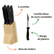 thumbnail image 5 of Juego de 6 Cuchillos Good & Good con Base de Madera JC97206, 5 of 6