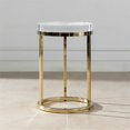 thumbnail image 3 of Jennifer Taylor Home Table d'Appoint Ronde Dendros Live Edge Imitant Or & Acrylique, 3 of 10