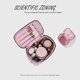 thumbnail image 4 of Bolsa de maquillaje AmbeAlla, grande, rosa, con soporte para brochas, 4 of 7