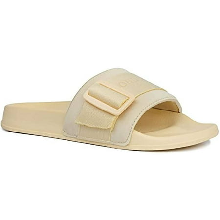 

London Fog Women Skyden Sherpa Slide Sandals Yellow US 10
