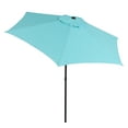 thumbnail image 3 of Mainstays Outdoor 7.5' Aqua Round Market Patio Umbrella, Push-up, 3-Angle Tilt, 3 of 6