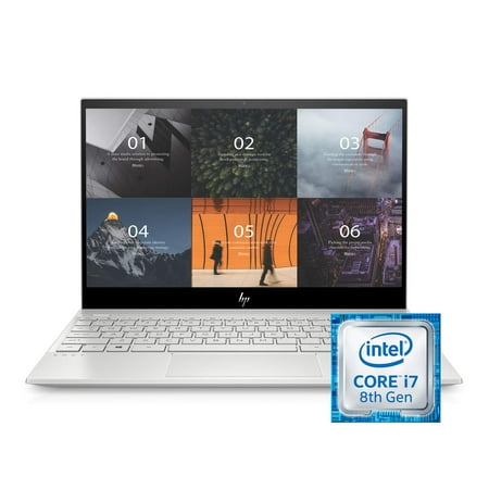 HP ENVY 13-13.99 Inches Thin Laptop w/ Fingerprint Reader, 4K Touchscreen, Intel Core i7-8565U, NVIDIA GeForce MX250 Graphics, 16GB SDRAM, 512GB SSD, Windows 10 Home (13-aq0044nr, Natural Silver)