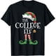 thumbnail image 1 of Xmas College Elf Matching Family Group - Camiseta divertida de elfo de Navidad, 1 of 2