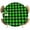 Green, variant on Round Table Cover 36-44 Inch Red White Plaid Waterproof Reusable Table Cloth Round Fitted Vinyl Tablecloth with Elastic Edged for Parties Outdoors, Modern Farmhouse Buffalo Check Gingham