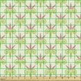 thumbnail image 2 of Ambesonne Floral Fabric by the Yard Upholstery, Pastel Tulip Flower Motif, 2 Yards, Pastel Green and Pastel Pink, 2 of 5