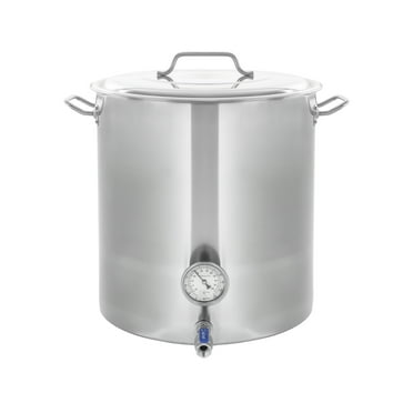 CONCORD Stainless Steel Home Brew Kettle Stock Pot (Weldless Fittings) (180 QT/ 45 Gal)