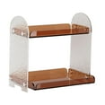 thumbnail image 3 of TISHITA Desktop Organizer Shelf, Desktop Storage Rack, Modern Acrylic Desk Shelf Organizer Bookshelf for Office, Living Room, Dresser Stone Pattern, 3 of 7